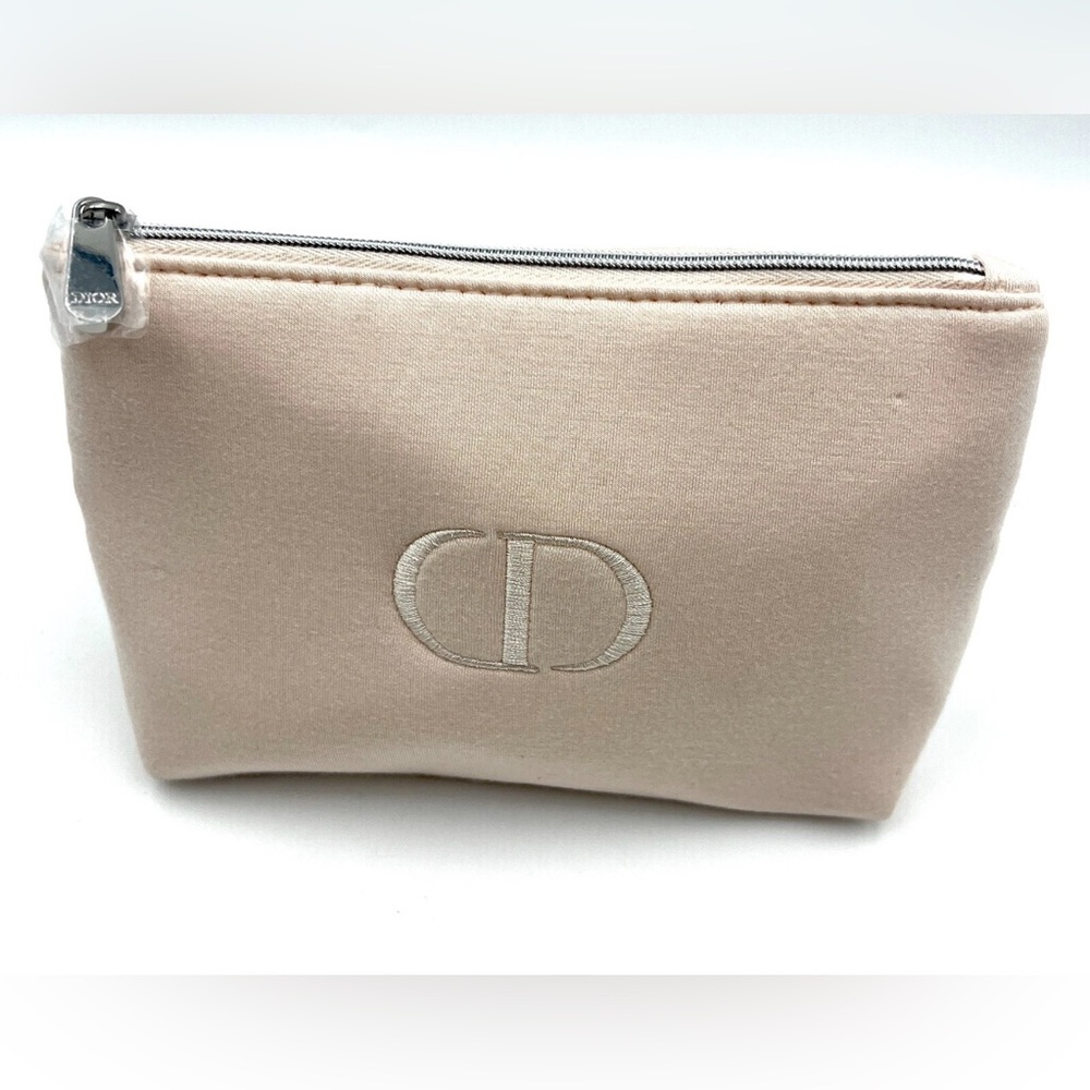 Christian Dior Cosmetic  Makeup Zipper Bag  Pouch Light Pink